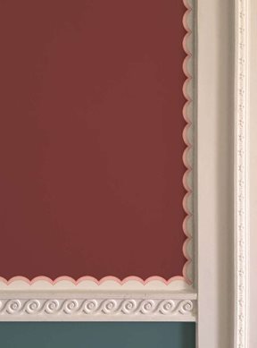 Ottoline Scalloped Border, Pink Bård