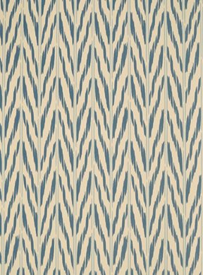 Helene Blanche Painted Ikat, Azurite Tapet