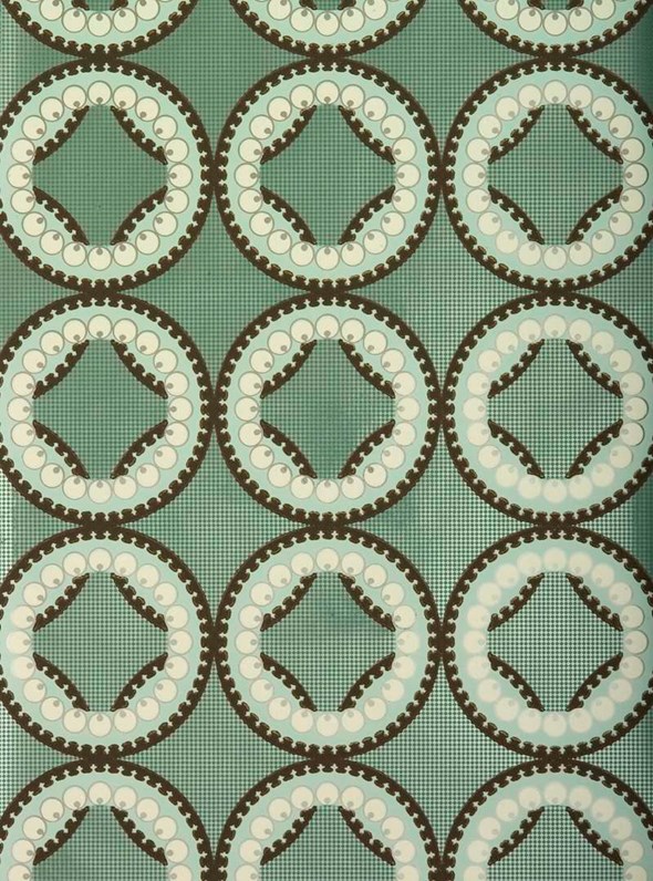 Neisha Crosland Moorish Circles, Miami Green Tapet