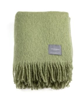 Stackelbergs Mohairpläd, Green Olive Pläd