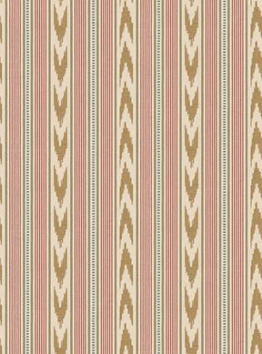 Mulberry Newport Stripe, Old Red/Sand Tapet
