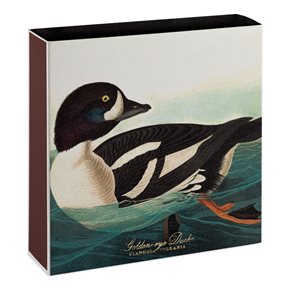 The Golden-eye Duck by Audubon Tändsticksask