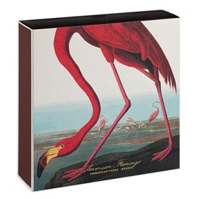 The American Flamingo by Audubon Tändsticksask