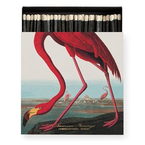The American Flamingo by Audubon Tändsticksask
