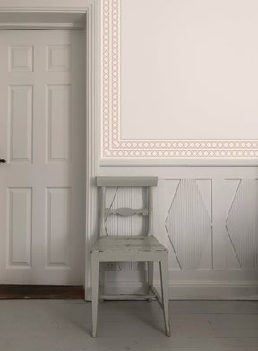 Ottoline Harlequin Border, Pink Bård