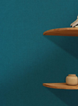 Casadeco Uni, Teal Blue Tapet