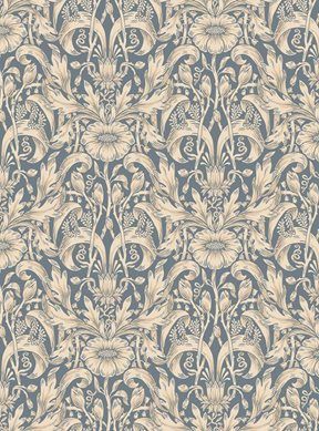 Sandberg Emil, Indigo Blue Tapet