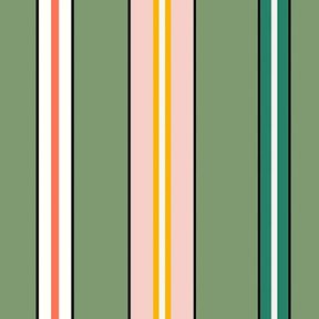 Ottoline Sporty Stripes, Green Tapet