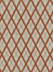 Ottoline Little Lattice, Burnt Orange Tyg