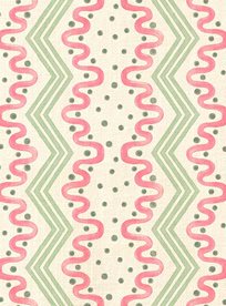 Ottoline Madame Ziggle, Pink Green Tyg