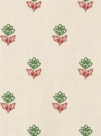 Ottoline Indian Tulips, Pink Green Tyg
