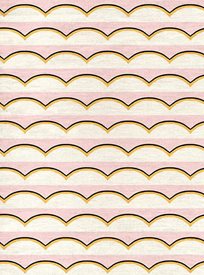 Ottoline Scallops, Pink Tyg