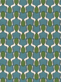 Ottoline Happy People, Blue Green Tyg