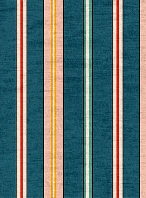 Ottoline Sporty Stripes Indoor/Outdoor, Blue Tyg