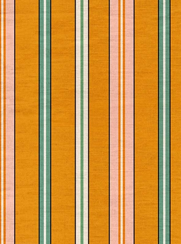 Ottoline Sporty Stripes, Saffron Tyg