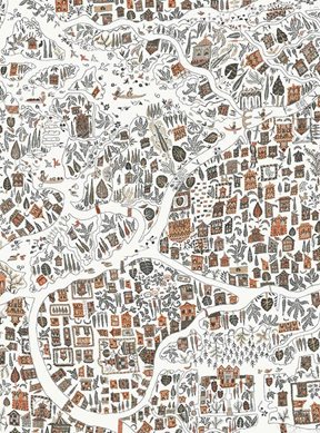 Lewis & Wood Utopia Satsuma Soot Tapet