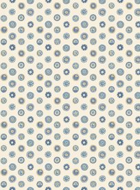 GP & J Baker Court Buttons Blue Tapet