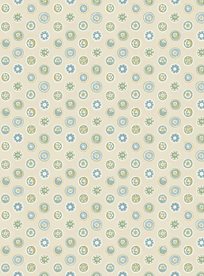 GP & J Baker Court Buttons Blue/Green Tapet