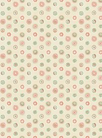 GP & J Baker Court Buttons Pink/Green Tapet