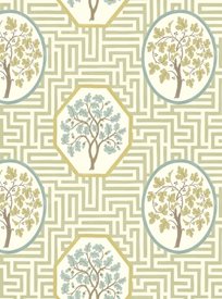 GP & J Baker Royal Maze Sage Tapet