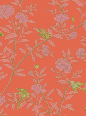 Cole & Son Roseberry with Birds Tapet