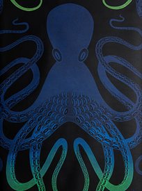 MissPrint Ombre Octopus Blue/Green Tapet