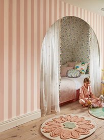 Villa Nova Candy Stripe Blush Tapet