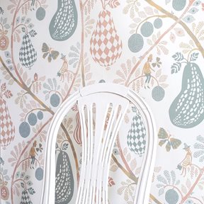 Littlephant Fruit Garden White Pastel Tapet