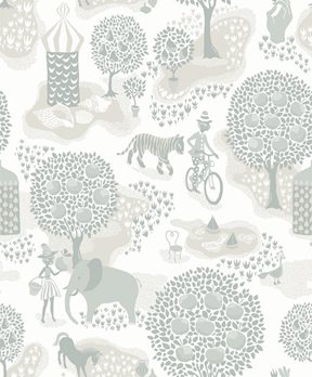 Littlephant Jardin de la vie dusty blue Tapet