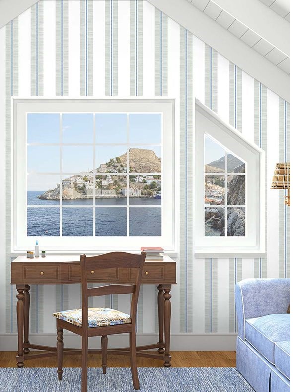 Carma Nantucket Stripes Revisited Tapet