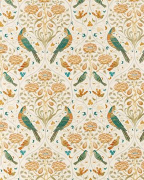 William Morris & Co Seasons by May Embroidery Tyg