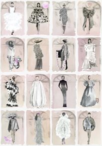 Cole & Son Couture Carousel with Windows Blush Pearl Tapet