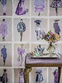 Cole & Son Couture Carousel Lavender Tapet