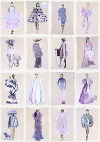 Cole & Son Couture Carousel Lavender Pearl Tapet