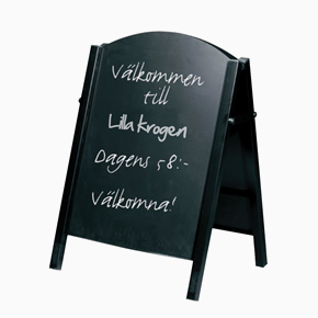 Griffelställ "Chalkboard" svart