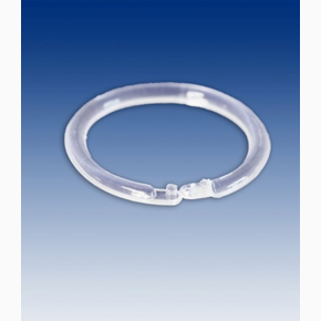 Rund låsbar ring, transparent,  50-pack