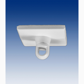 Roterande mobilfäste,  30x30mm, vit - plast
