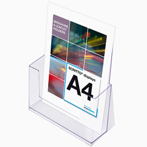 Akrylställ, Broschyrfack A4