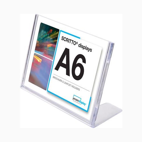 Akrylställ, Menyhållare A6, L, 3-pack
