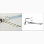 Etiketthållare 105x26 mm/För dubbelspjut, 100-pack
