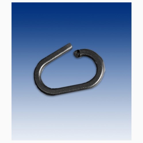 Oval ring 20 mm/4 mm,  svart, 100-p