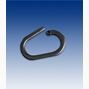 Oval ring 20 mm/4 mm,  svart, 100-p