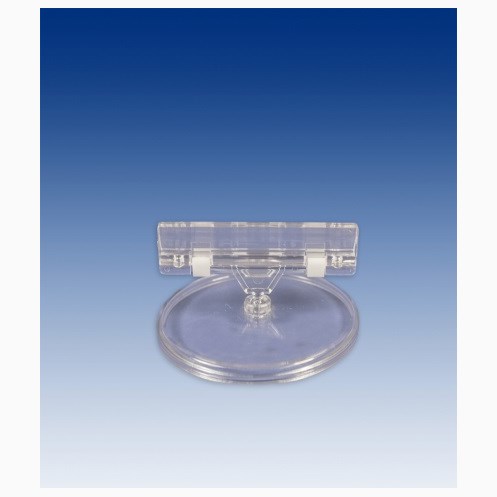Display klämma 80 mm, rund platta 85 mm, 10-pack