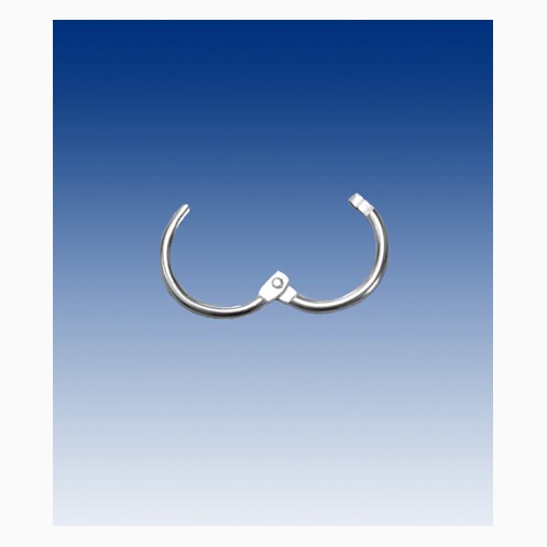 Rund låsbar metallring, 100-pack
