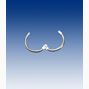 Rund låsbar metallring, 100-pack