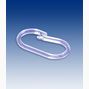 Oval ring 50 mm, transparent 100-p