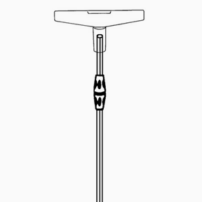 Teleskoprör 30/60 cm, svart glasfiber, 10-pack