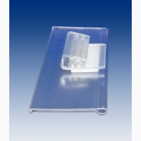 Etikettlist 26x83mm med fäste, 10-pack