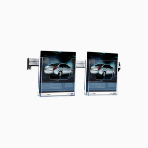 Broschure Holder Wall Acrylic, 2xA5