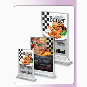 Upright Leaflet Menuholder, 3-pack